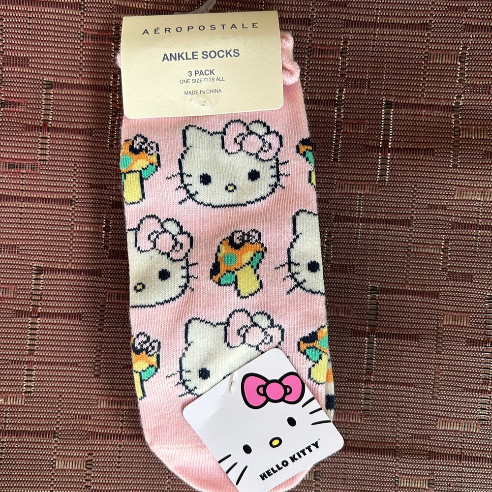 Aeropostale x Hello Kitty 3 pack Socks